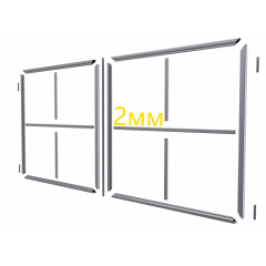 Распашные ворота из т-профиля 2 мм 